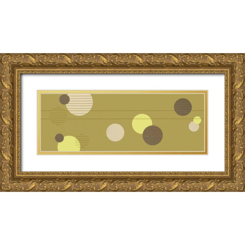 Cosmic Orbs I Gold Ornate Wood Framed Art Print with Double Matting by Design Show