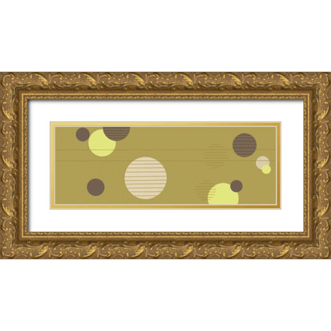 Cosmic Orbs II Gold Ornate Wood Framed Art Print with Double Matting by Design Show