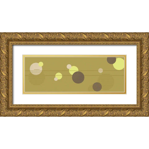 Cosmic Orbs III Gold Ornate Wood Framed Art Print with Double Matting by Design Show