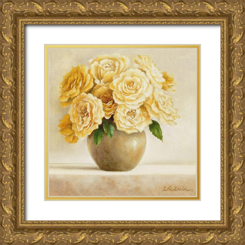 Dash Of Yellow I Gold Ornate Wood Framed Art Print with Double Matting by Erwin, Eric