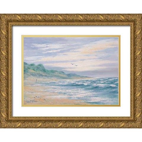 At the sea I Gold Ornate Wood Framed Art Print with Double Matting by Withaar, Reint