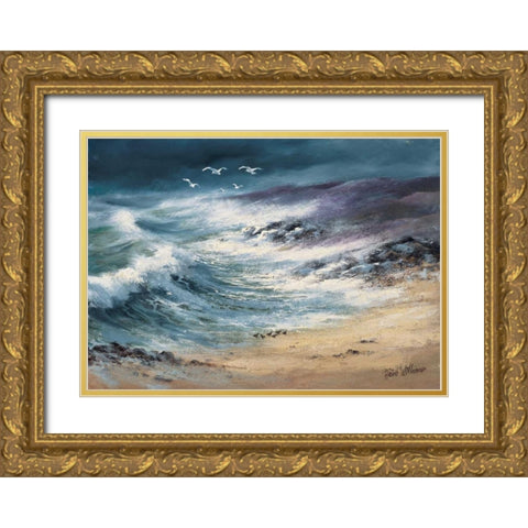 At the sea II Gold Ornate Wood Framed Art Print with Double Matting by Withaar, Reint