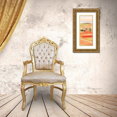Tuscan Village III Gold Ornate Wood Framed Art Print with Double Matting by Renee