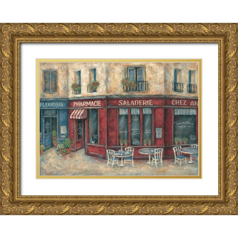 Saladerie Gold Ornate Wood Framed Art Print with Double Matting by Kaufman, Judy