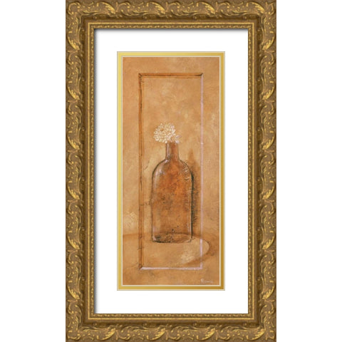 Royal brown I Gold Ornate Wood Framed Art Print with Double Matting by Renee