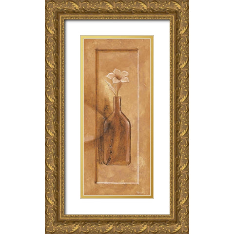 Royal brown IV Gold Ornate Wood Framed Art Print with Double Matting by Renee