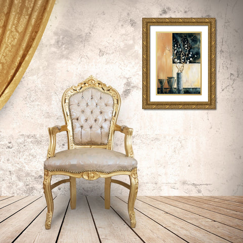 Ambiance II Gold Ornate Wood Framed Art Print with Double Matting by Renee