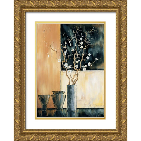 Ambiance II Gold Ornate Wood Framed Art Print with Double Matting by Renee