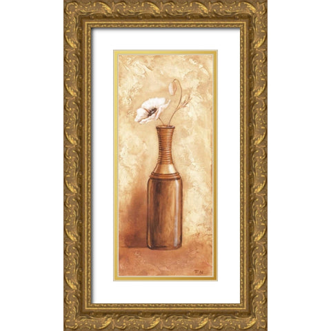 Daisy in vase I Gold Ornate Wood Framed Art Print with Double Matting by Nauts, Frans