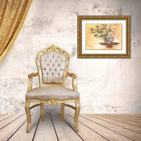 Summer bowl I Gold Ornate Wood Framed Art Print with Double Matting by Boucher, Nathalie