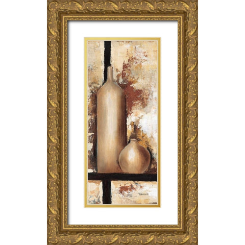 Vases I Gold Ornate Wood Framed Art Print with Double Matting by Florenti, Isa
