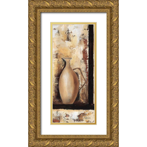 Vases III Gold Ornate Wood Framed Art Print with Double Matting by Florenti, Isa