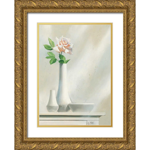Pink Dream IV Gold Ornate Wood Framed Art Print with Double Matting by Maas, Isa