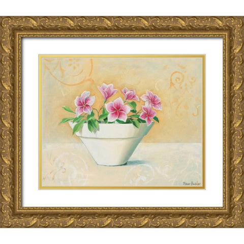 Bowl with beauties IV Gold Ornate Wood Framed Art Print with Double Matting by Butler, Peter