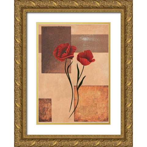 Creation II Gold Ornate Wood Framed Art Print with Double Matting by Hedy