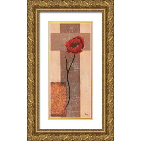 Creation III Gold Ornate Wood Framed Art Print with Double Matting by Hedy