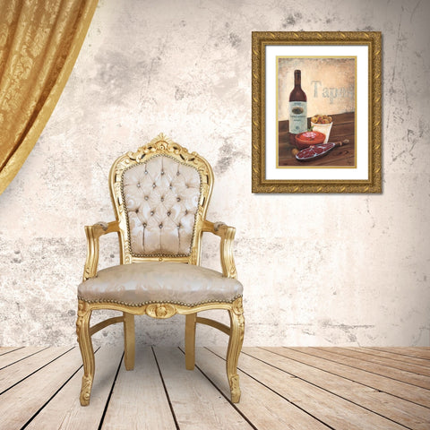 Tapas Gold Ornate Wood Framed Art Print with Double Matting by Hedy