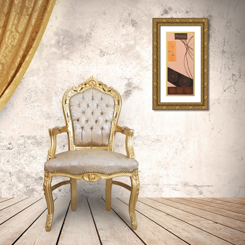 Ringlets II Gold Ornate Wood Framed Art Print with Double Matting by Leny