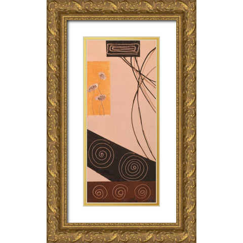 Ringlets II Gold Ornate Wood Framed Art Print with Double Matting by Leny