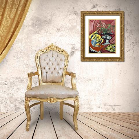 The Still Life Gold Ornate Wood Framed Art Print with Double Matting by Rosanova, Olga