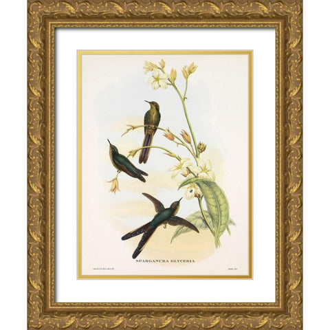 Sparganura Glyceria Gold Ornate Wood Framed Art Print with Double Matting by Ashley, Aaron