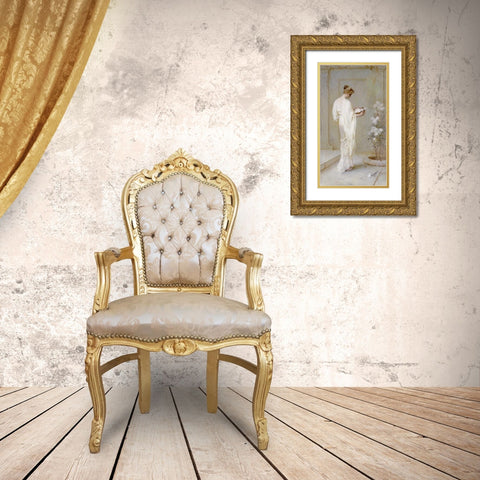 Divinely Fair Gold Ornate Wood Framed Art Print with Double Matting by Schafer, Henry Thomas