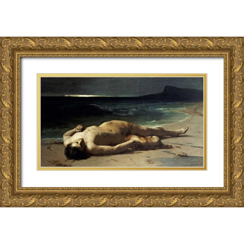 Peace After The Storm Gold Ornate Wood Framed Art Print with Double Matting by Schauss, Ferdinand