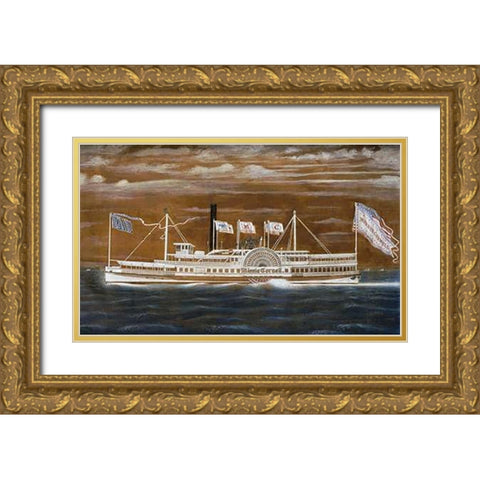 The Minnie Cornell Gold Ornate Wood Framed Art Print with Double Matting by Bard, James