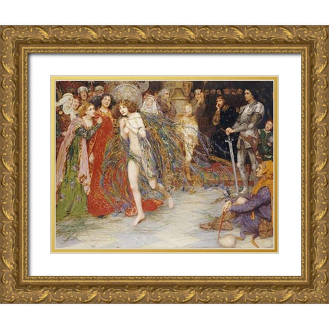 The Magic Mantle Gold Ornate Wood Framed Art Print with Double Matting by Gloag, Isobel Lilian