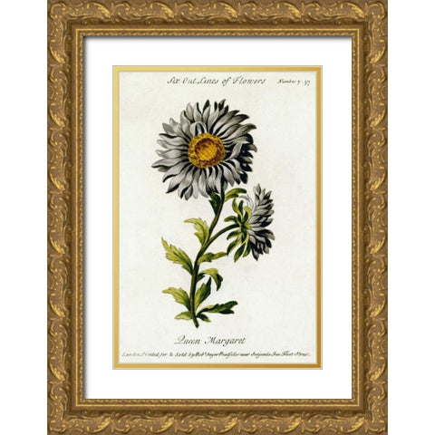 Queen Margaret Gold Ornate Wood Framed Art Print with Double Matting by Parkinson, Thomas