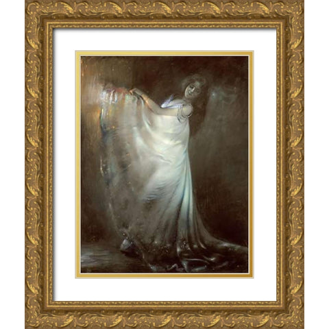 Die Tanzerin Gold Ornate Wood Framed Art Print with Double Matting by Scherer, Jan Baptist