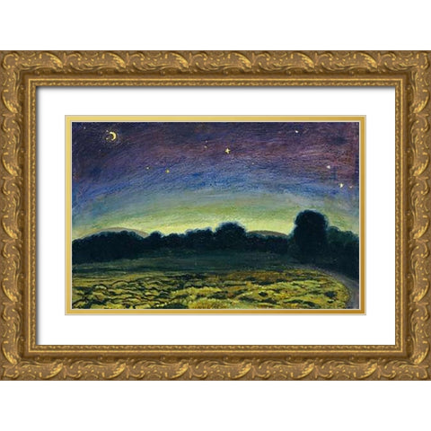 Dawn Gold Ornate Wood Framed Art Print with Double Matting by Atl, Dr