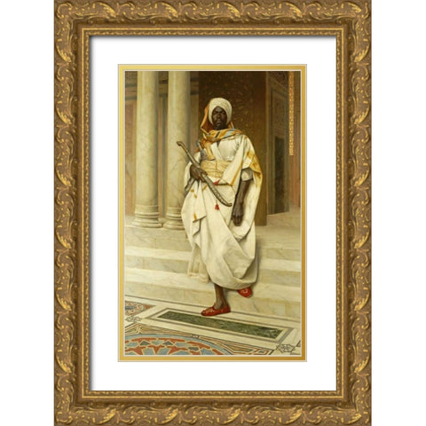 The Emir Gold Ornate Wood Framed Art Print with Double Matting by Deutsch, Ludwig