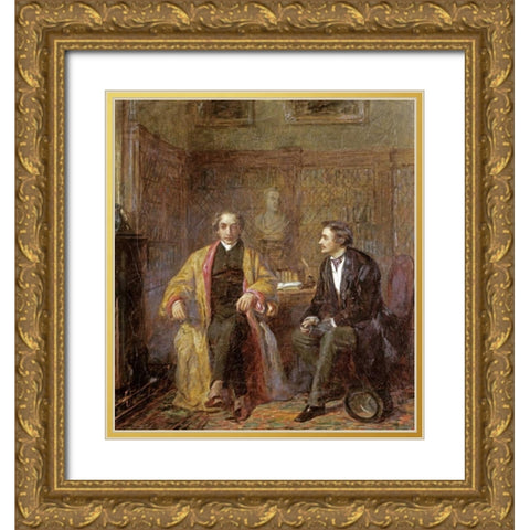 Hope Gold Ornate Wood Framed Art Print with Double Matting by Frith, William Powell