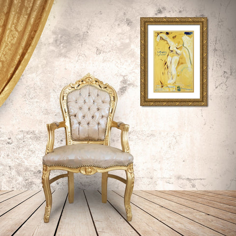 The Water Sprite Gold Ornate Wood Framed Art Print with Double Matting by Josephson, Ernst