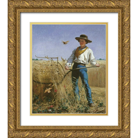 The Invasion Gold Ornate Wood Framed Art Print with Double Matting by Mayer, Frank Blackwell