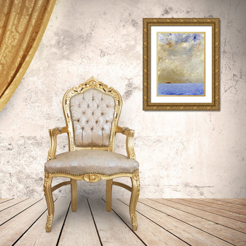 Sunset Gold Ornate Wood Framed Art Print with Double Matting by Strindberg, August