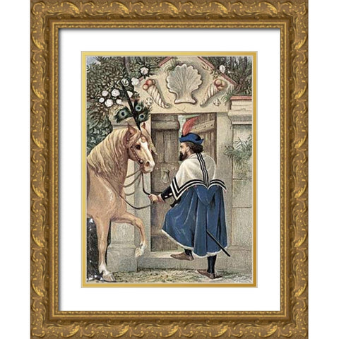 The Merchant Found a Little Door In The Wall Gold Ornate Wood Framed Art Print with Double Matting by Boyle, Eleanor Vere