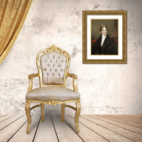 Benjamin Chew Willcock Gold Ornate Wood Framed Art Print with Double Matting by Chinnery, George