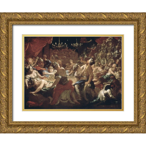 Balthazars Festival Gold Ornate Wood Framed Art Print with Double Matting by Dandino, Pietro