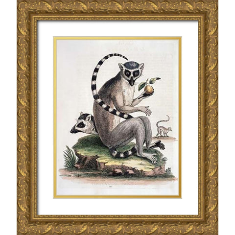 Le Maucuaco Gold Ornate Wood Framed Art Print with Double Matting by Edwards, George