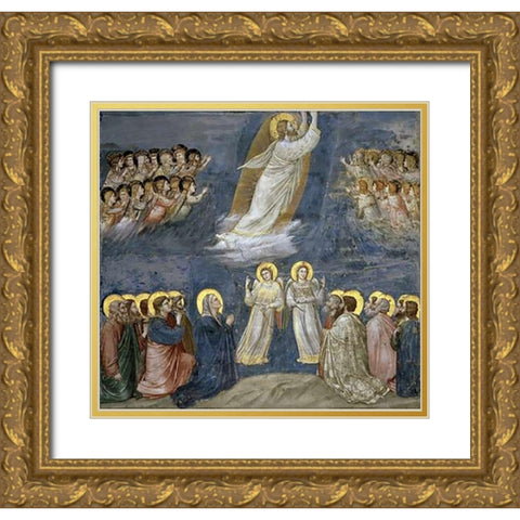 Ascension Gold Ornate Wood Framed Art Print with Double Matting by Giotto