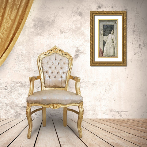 Infidelity Gold Ornate Wood Framed Art Print with Double Matting by Giotto