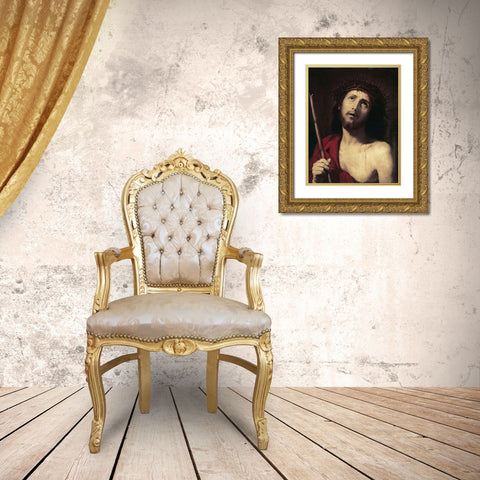 Wretched Gold Ornate Wood Framed Art Print with Double Matting by Ribera, Jusepe de