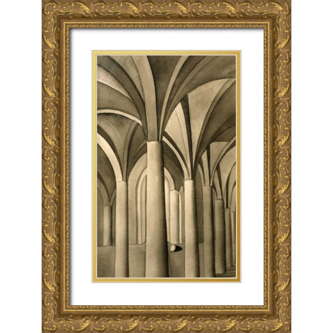 Columns and Eggs #1 of 5 Gold Ornate Wood Framed Art Print with Double Matting by Sage, Kay