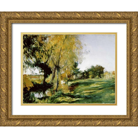 At Broadway Gold Ornate Wood Framed Art Print with Double Matting by Sargent, John Singer