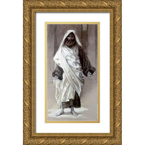 James The Greater Gold Ornate Wood Framed Art Print with Double Matting by Tissot, James