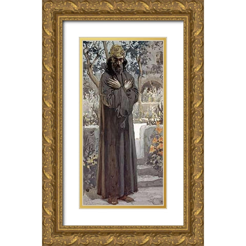Joel Gold Ornate Wood Framed Art Print with Double Matting by Tissot, James