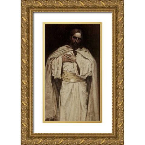 Our Lord, Jesus Christ Gold Ornate Wood Framed Art Print with Double Matting by Tissot, James Jacques