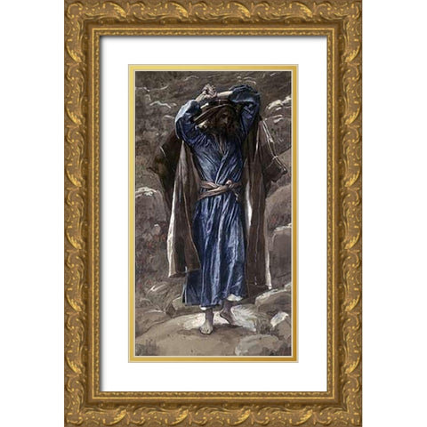 Philip Gold Ornate Wood Framed Art Print with Double Matting by Tissot, James